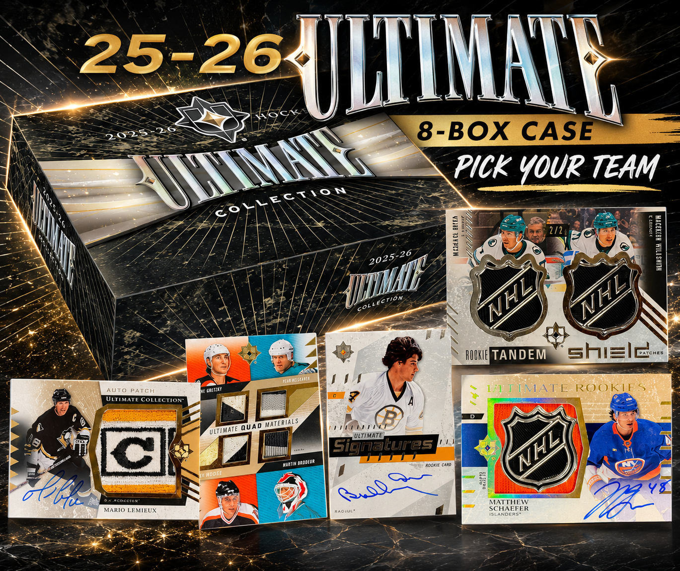 ⭐️2025-26 Ultimate Collection 8-Box PYT Case WB #1,194⭐️
