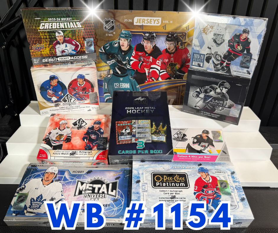 🔥10-Box STACKED MOLTEN MIXER with UnderWraps Vol 2 JERSEY!! WB #1154🔥