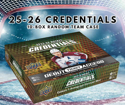 💥2025-26 Credentials 10-Box Case Random Team WB #1,089💥
