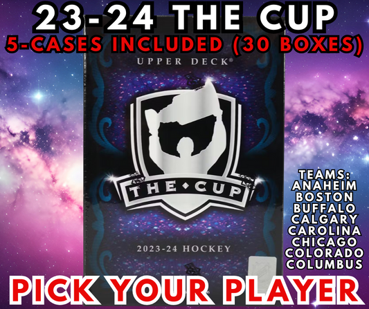 🏆2023-24 THE CUP 5-CASE (30 BOX) PICK YOUR PLAYER WB #626 (ANA to CBJ) & Bedard🏆