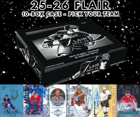 ⚫️2025-26 FLAIR Hockey 10-Box PYT Case WB #1067⚫️ - Ty the Card Guy