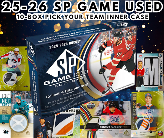 🏒2025-26 SP Game Used 10-Box PYT Inner Case WB #956🏒 - Ty the Card Guy