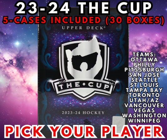 🏆2023-24 THE CUP 5-CASE (30 BOX) PICK YOUR PLAYER WB #626 (OTT to WPG)🏆