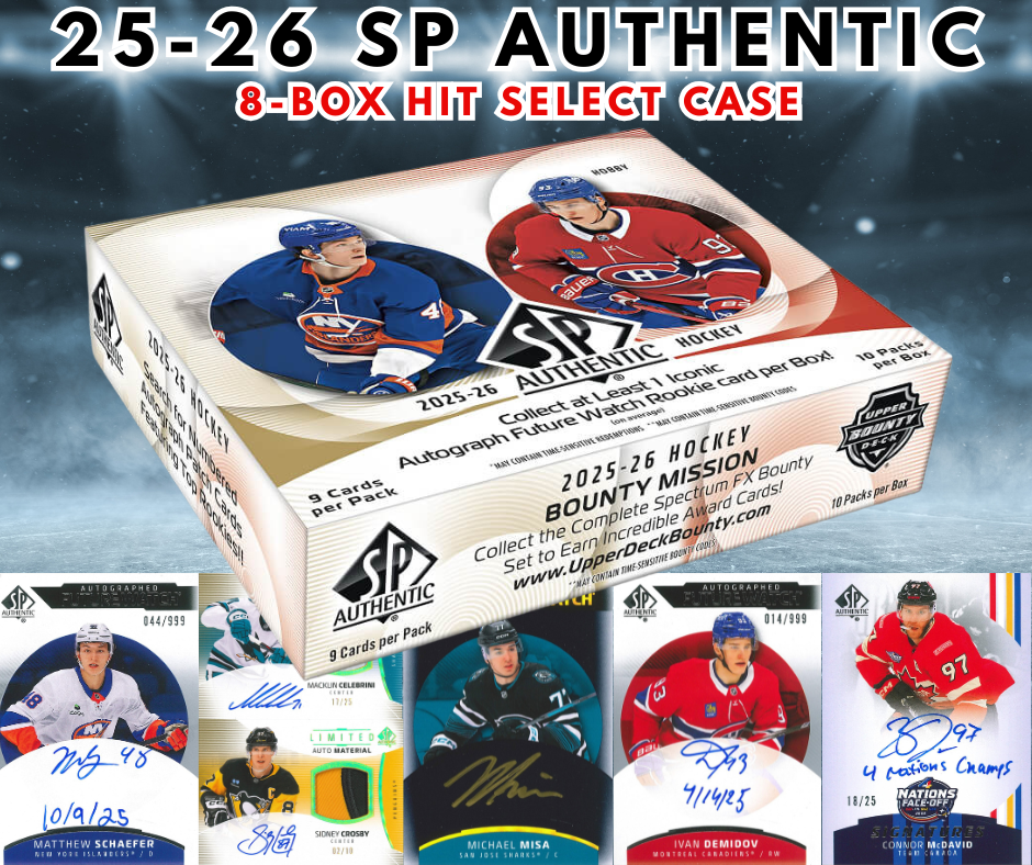 🌋HIT SELECT 2025-26 SP Authentic 8-Box Case WB #1,146🌋 - Ty the Card Guy