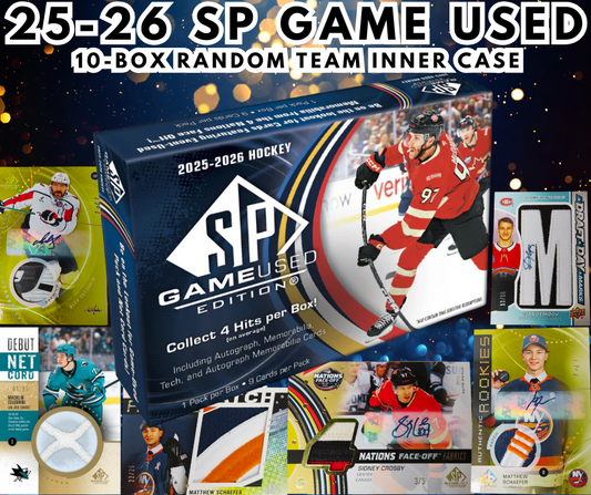 🚨2025-26 SP Game Used 10-Box Random Team Inner Case WB #955🚨 - Ty the Card Guy