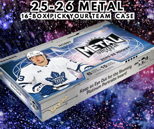 🚀2025-26 Metal Universe 16-Box PYT Case WB #1075🚀 - Ty the Card Guy