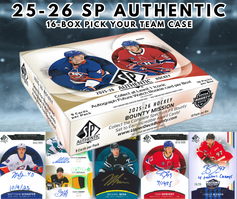 🚨2025-26 SP Authentic 16-Box PYT Case WB #1,144🚨 - Ty the Card Guy
