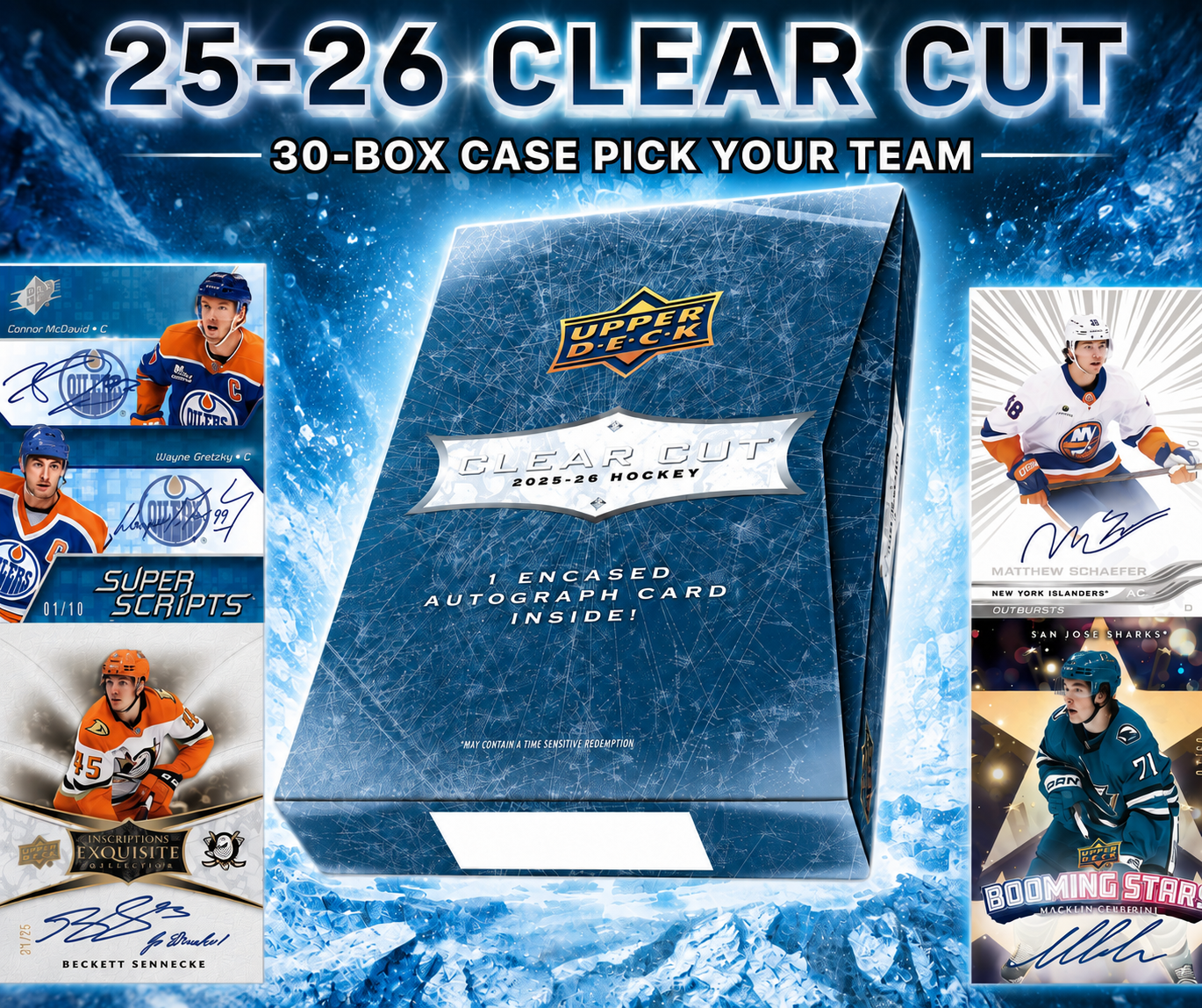 1st Drop 🔵2025-26 Clear Cut 30-Box PYT Case WB #1,219🔵 - Ty the Card Guy