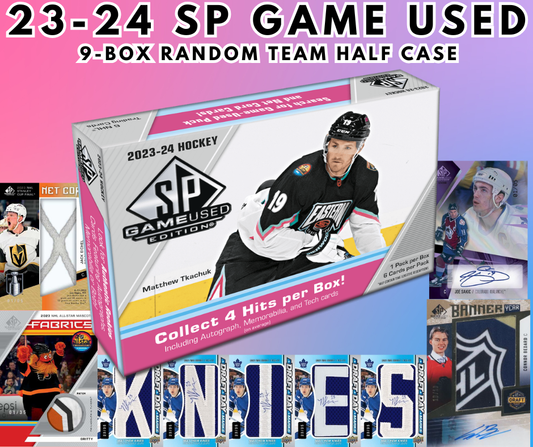 🔥2023-24 SP Game Used 9-Box Half Case Random Team WB #1,057🔥