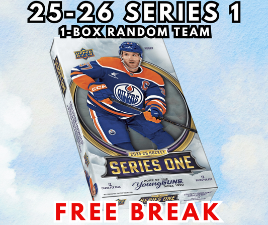 🚨FREE BREAK 2025-26 Series One 1-Box Random Team WB #1073🚨 MAXIMUM 1 SPOT EACH - Ty the Card Guy