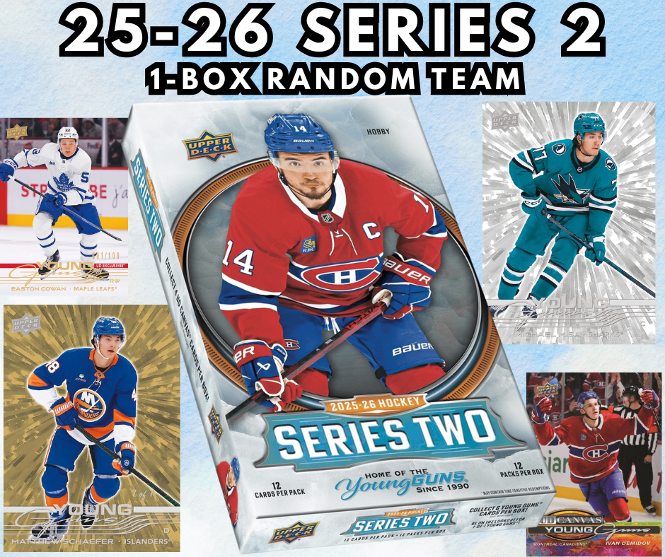 🚨FREE BREAK 2025-26 Series Two 1-Box Random Team WB #1107🚨 MAXIMUM 1 SPOT EACH - Ty the Card Guy