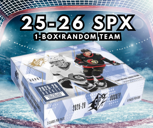 🚨FREE BREAK 2025-26 SPx 1-Box Random Team WB #1118🚨 MAXIMUM 1 SPOT EACH - Ty the Card Guy