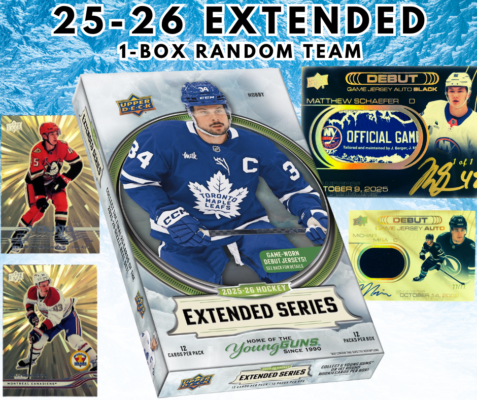 🌋FREE BREAK 2025-26 Extended Series 1-Box Random Team WB #1,131🌋