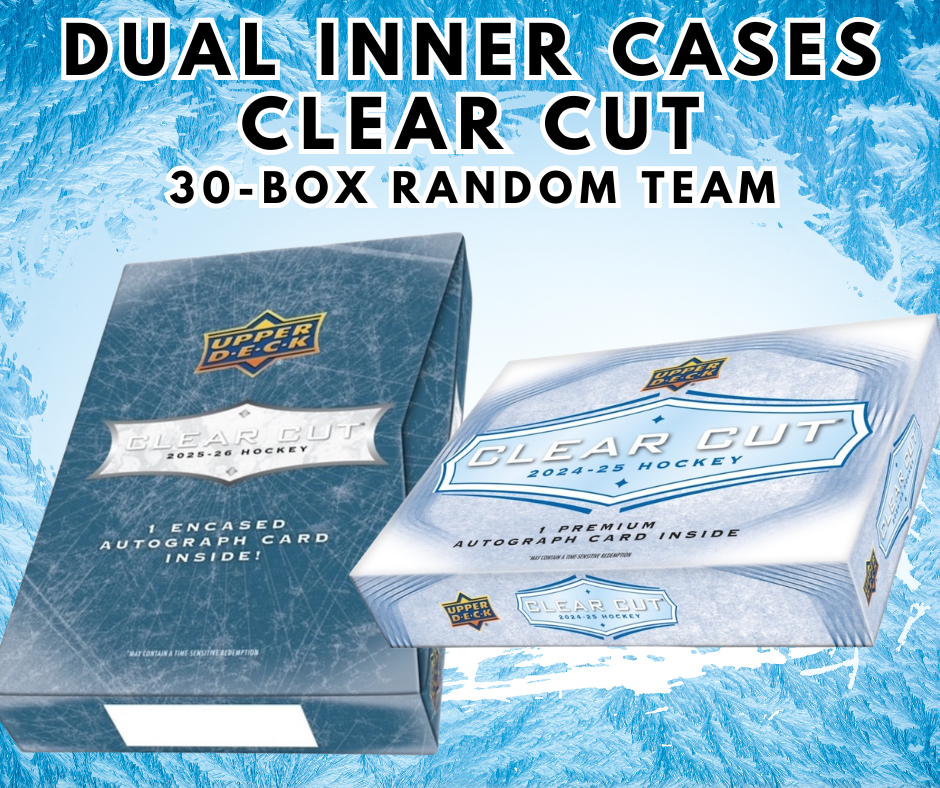 🌋25-26 & 24-25 DUAL Clear Cut Inner Cases 30-Box Random Team WB #1,229🌋